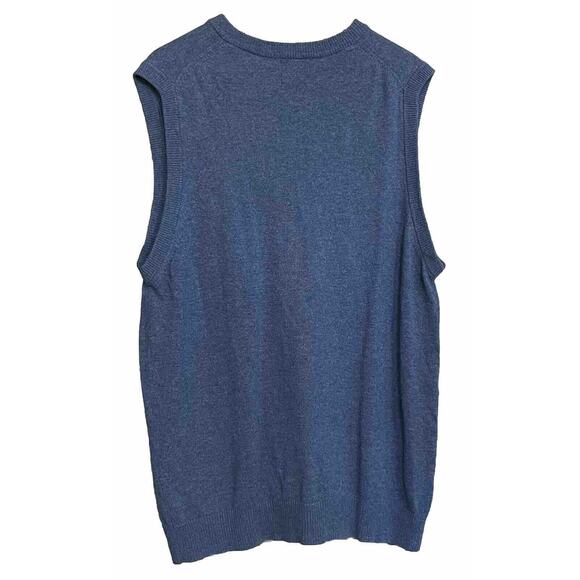 LL Bean Sweater Vest 100% Lambs Wool V-Neck Lightweight Mens Large Tall Note - Picture 2 of 9